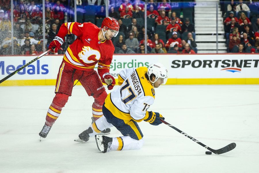 NHL: Nashville Predators at Calgary Flames