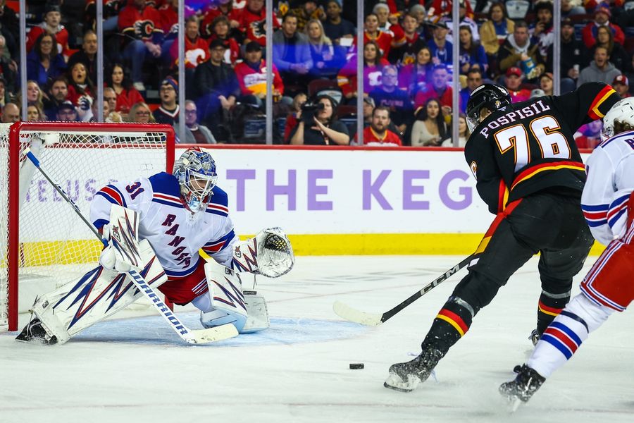 NHL: New York Rangers at Calgary Flames