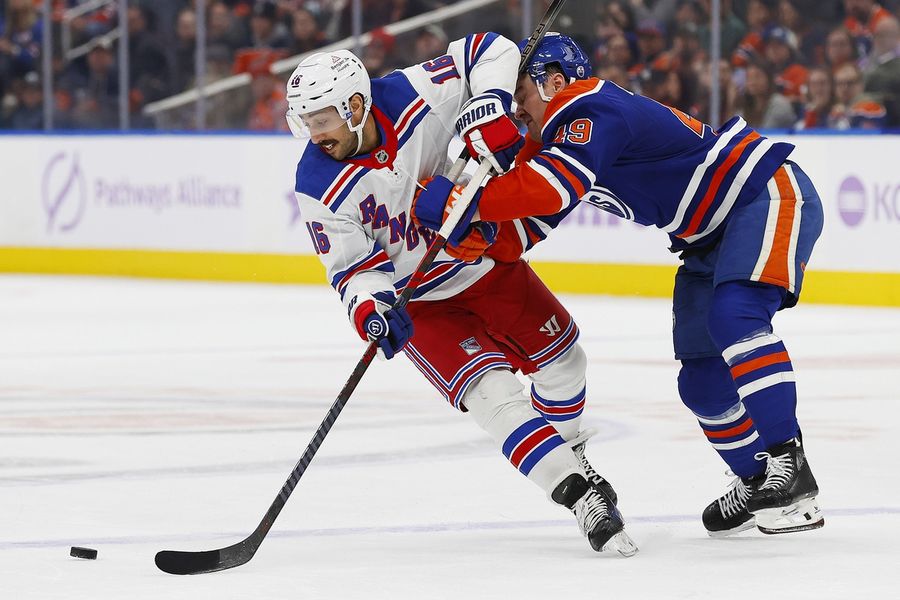 NHL: New York Rangers at Edmonton Oilers