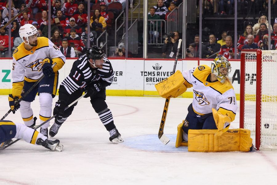 NHL: Nashville Predators at New Jersey Devils