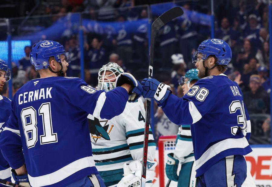 NHL: San Jose Sharks at Tampa Bay Lightning