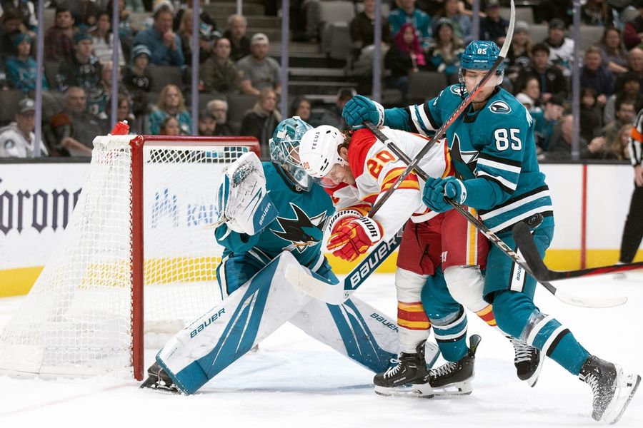 NHL: Calgary Flames at San Jose Sharks