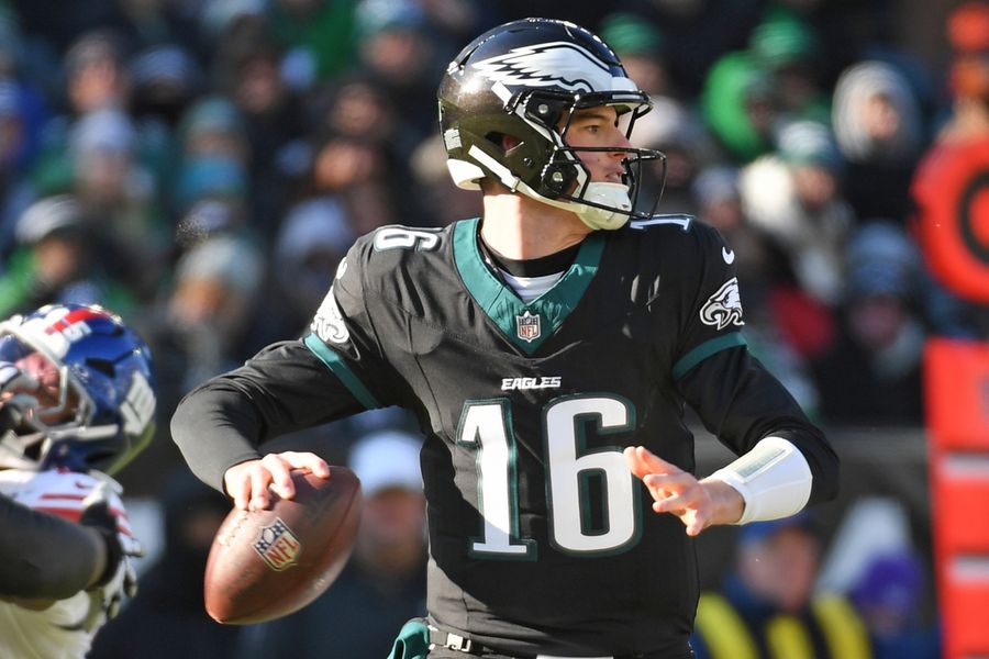 Tanner McKee helps Eagles beat Giants, match franchise win record