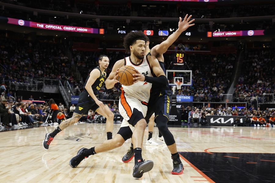 NBA: Golden State Warriors at Detroit Pistons