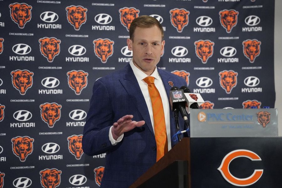 NFL: Chicago Bears head coach Ben Johnson introductory press conference