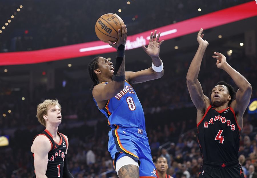 NBA: Toronto Raptors at Oklahoma City Thunder