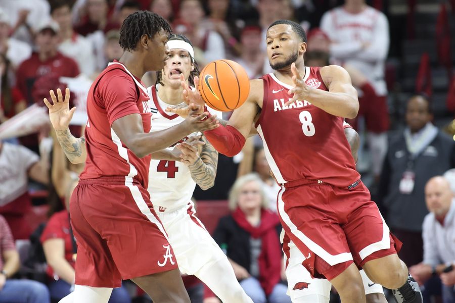 NCAA Basketball: Alabama at Arkansas