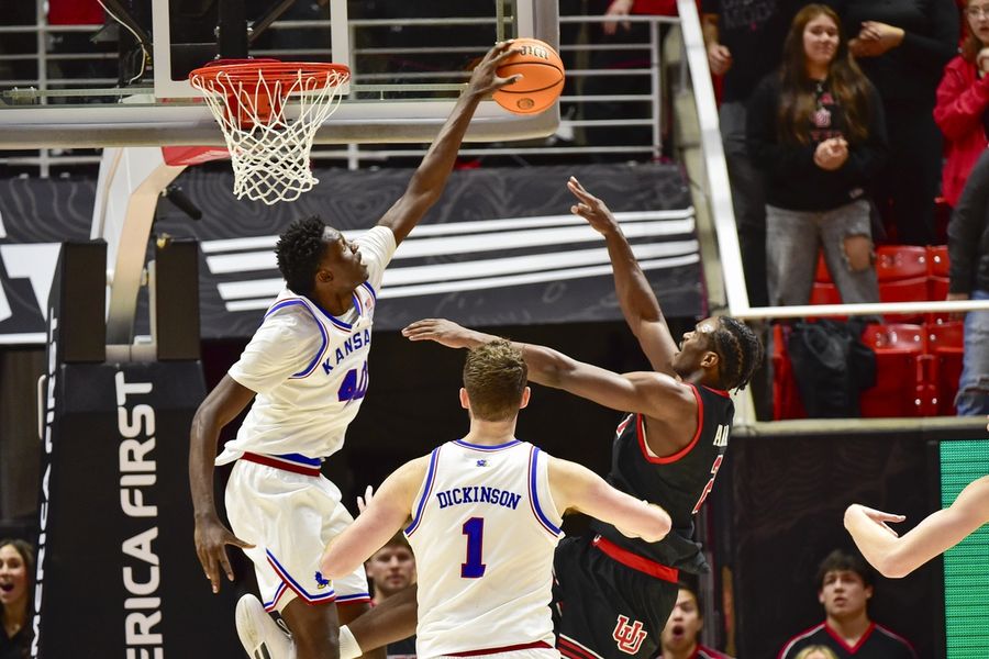 NCAA Basketball: Kansas at Utah