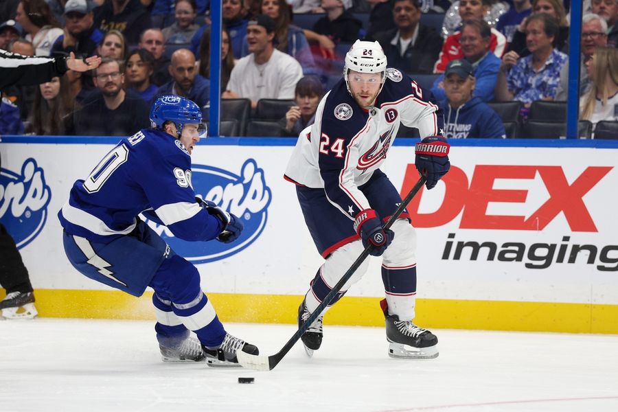 NHL: Columbus Blue Jackets at Tampa Bay Lightning