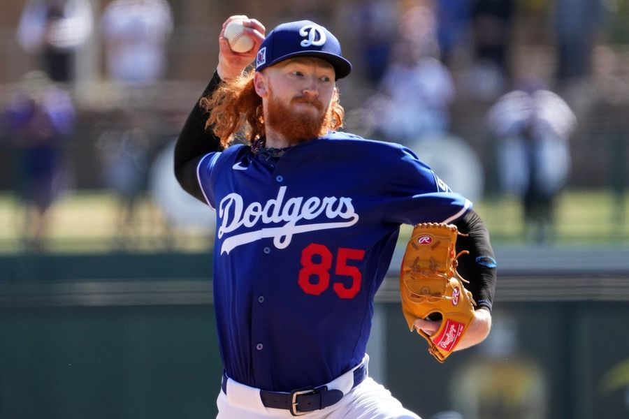 MLB: Spring Training-Texas Rangers at Los Angeles Dodgers