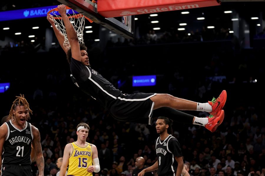 NBA: Los Angeles Lakers at Brooklyn Nets