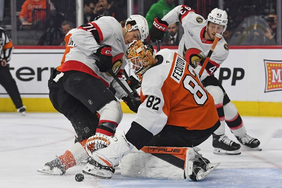 NHL: Ottawa Senators at Philadelphia Flyers
