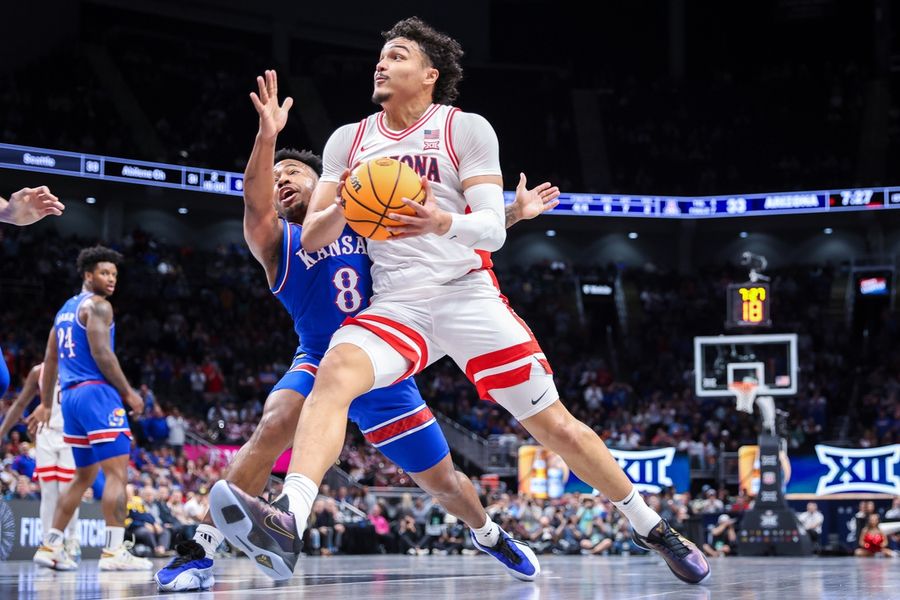 NCAA Basketball: Big 12 Conference Tournament Quarterfinal - Arizona v Kansas