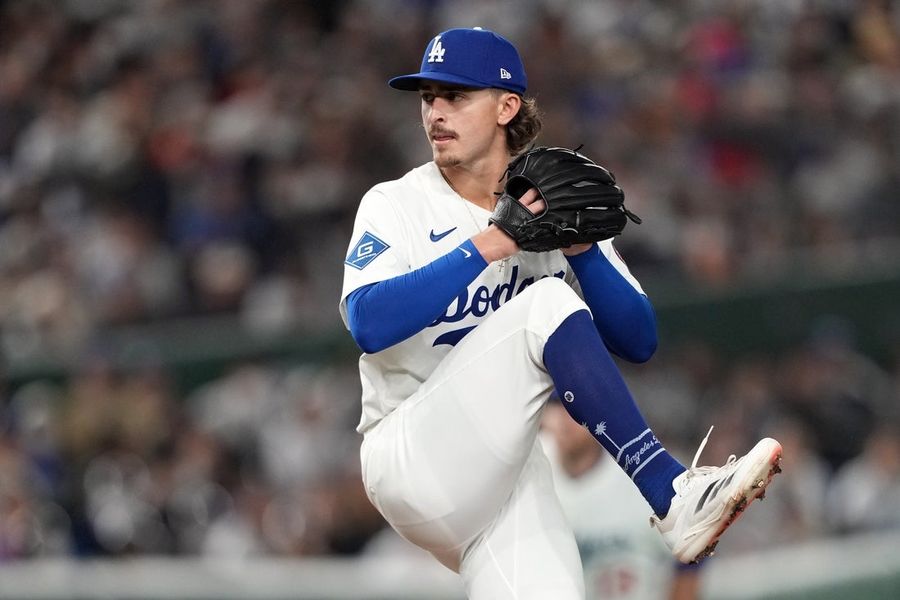 MLB: Spring Training Loss Angels Dojers in Yomiuri Giants