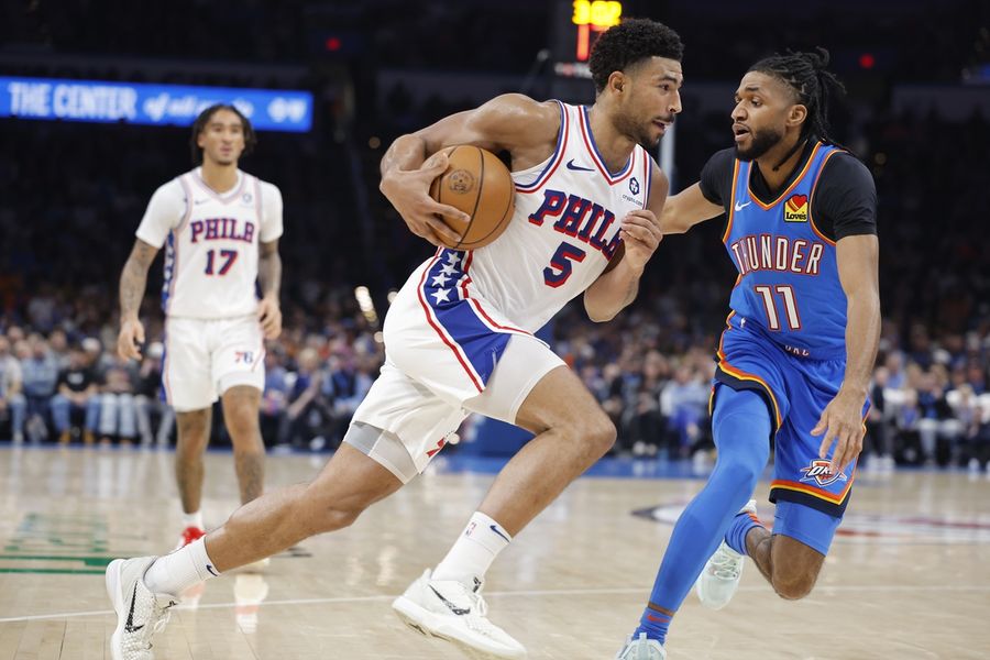 Thunder clinch division with wipeout of 76ers
