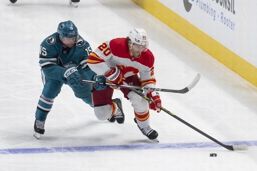 NHL: Calgary Flames in Sains Jose Sharq