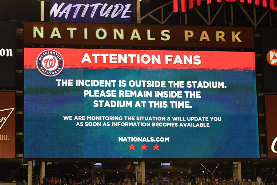 Cops say 3 shot outside Nats Park in D.C. — fans told to stay inside till all-clear; game suspended [UPDATED]