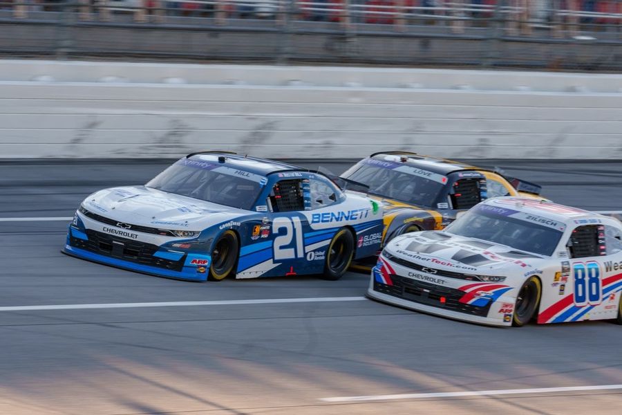 Austin Hills gets historic Talladega win after late caution