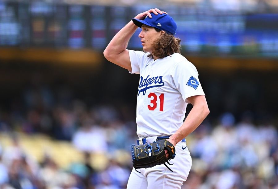 Dodgers' Tyler Glasnow (shoulder discomfort) leaves start after 1 inning