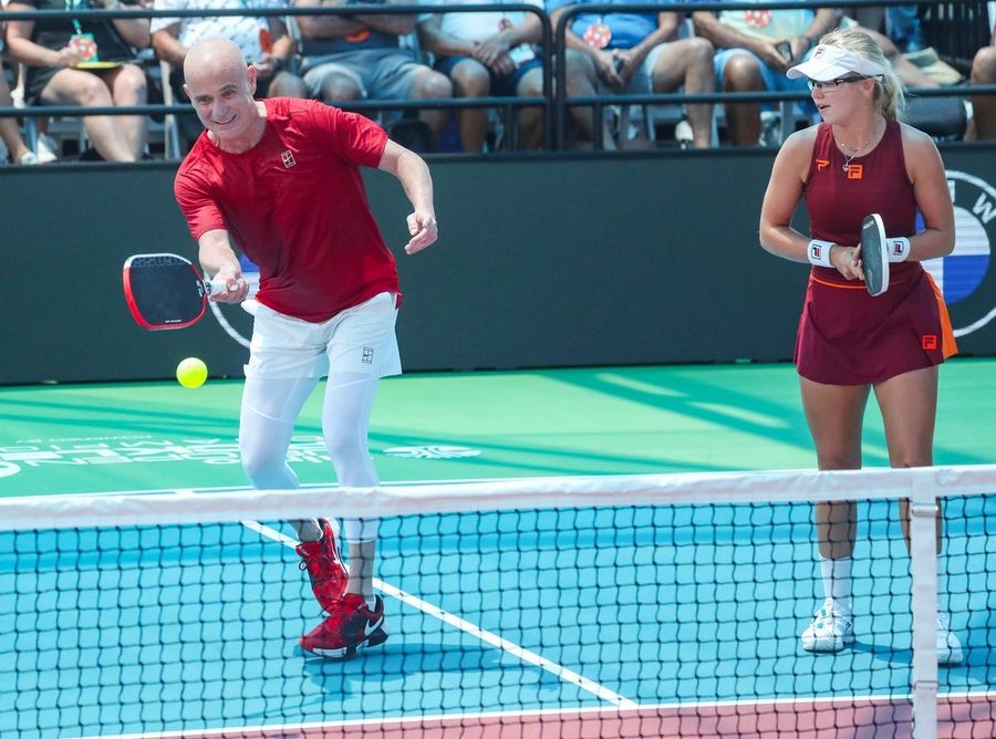 Andre Agassi wins debut in U.S. Open Pickleball Championships
