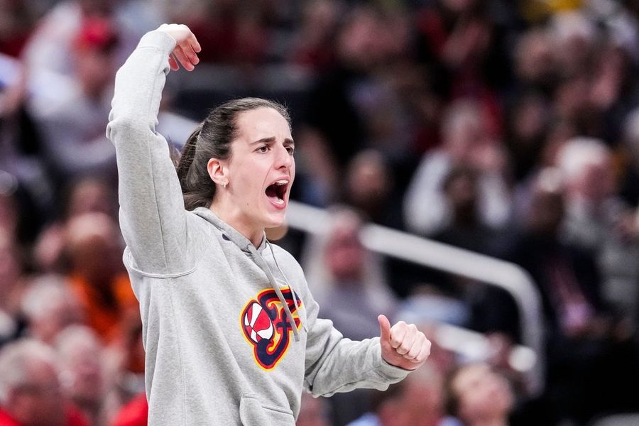 Caitlin Clark (perna) fica fora do jogo de pré-temporada contra o Mystics