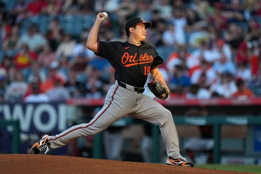 MLB: Baltimor Oriols at Los Angeles Angels