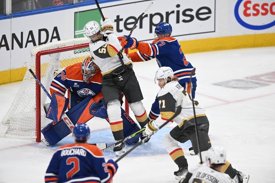 NHL: Stanley Cup Playoff-Wagas Golden Nights in Edmonton Oilers