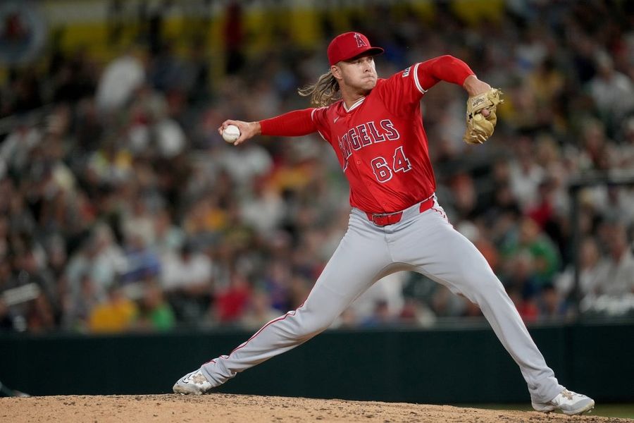 MLB: Los Angeles Angels at Athletics