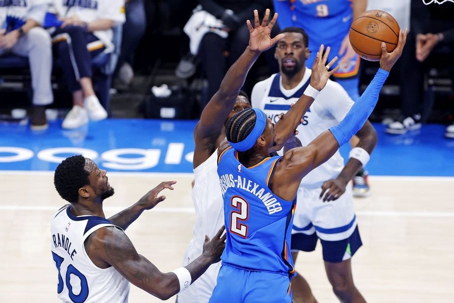 NBA: Playoffs-Mainnesota Timberwells at Oklahoma City Thunder