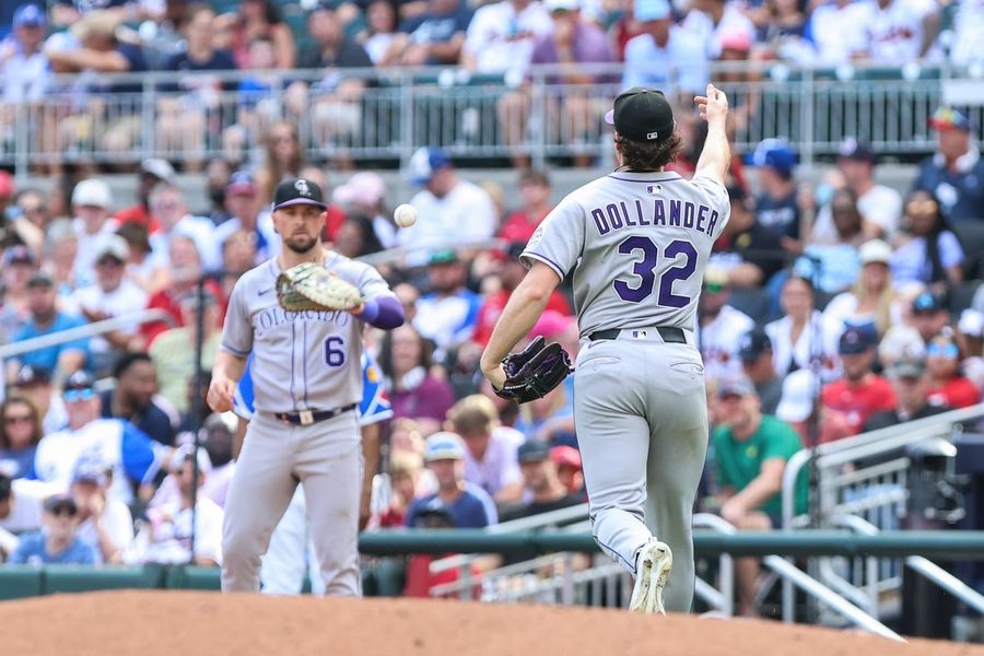 MLB: Colorado Rockies in Atlanta Braves