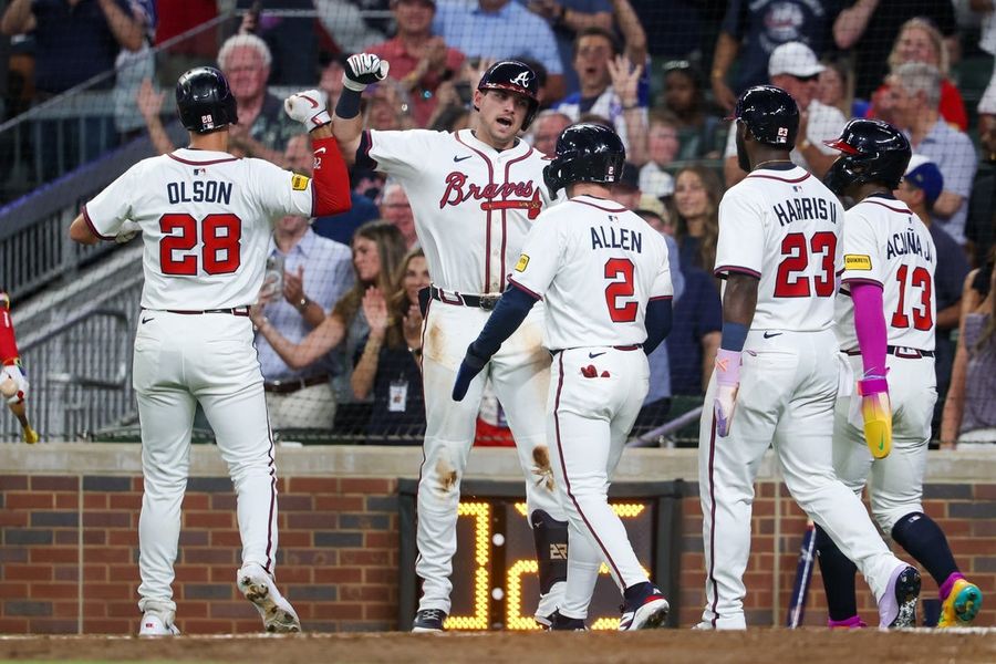 MLB: Los Angeles Angels in Atlanta Braves