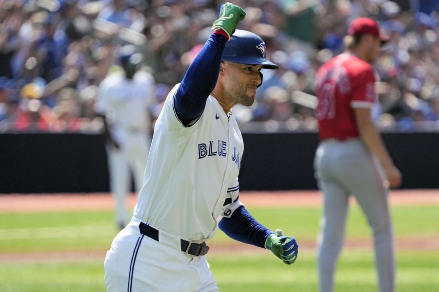 MLB: Los Angeles Angels in Toronto Blue Jais