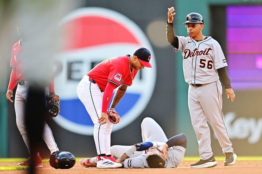 MLB: Detroit Tigers at Cleveland Guardians