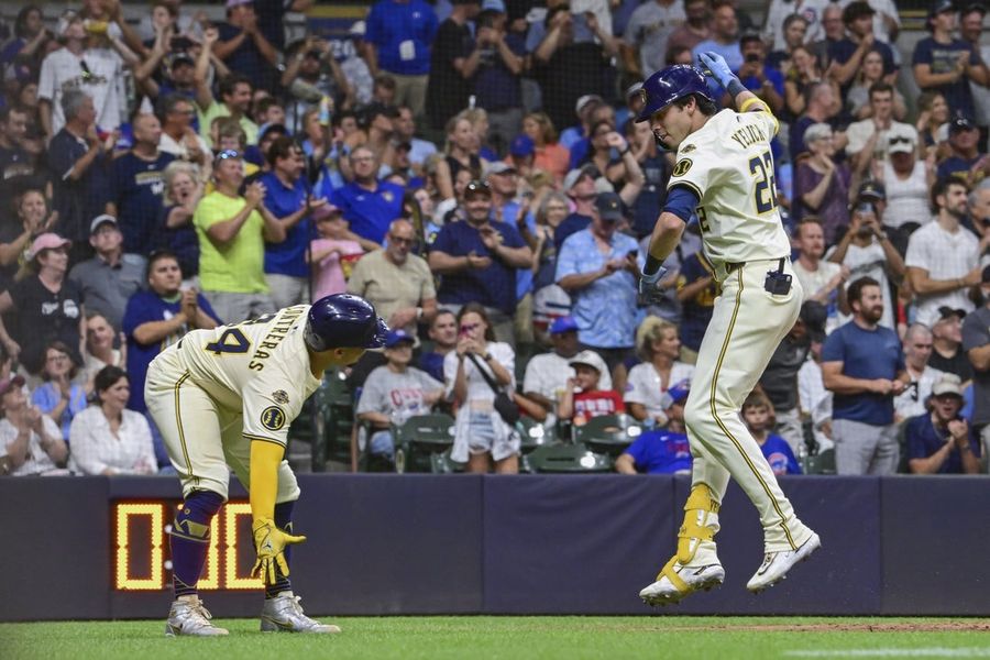 Brewers overcome rough first inning to take down rival Cubs