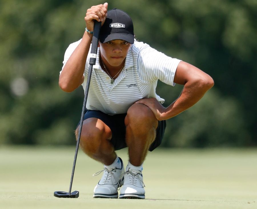 Charlie Woods vaults into contention at Junior PGA Championships