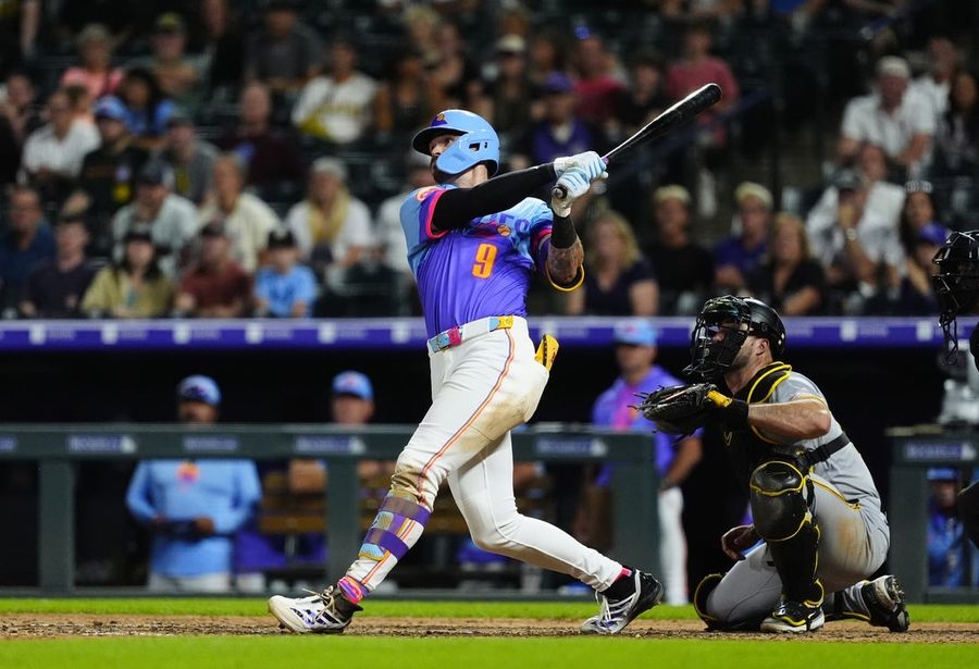 Rockies rally from nine-run hole, stun Pirates 17-16