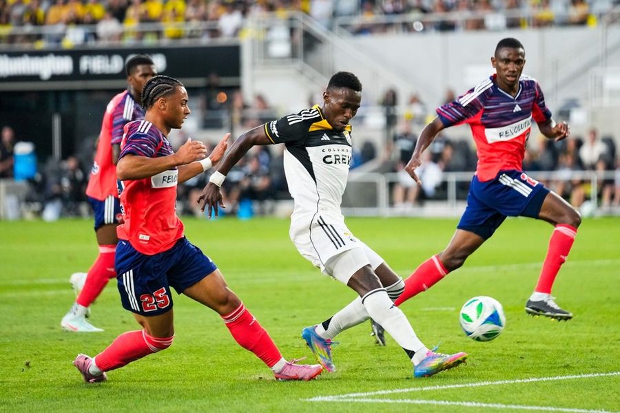 Revolution strike for two early goals and stun host Crew 