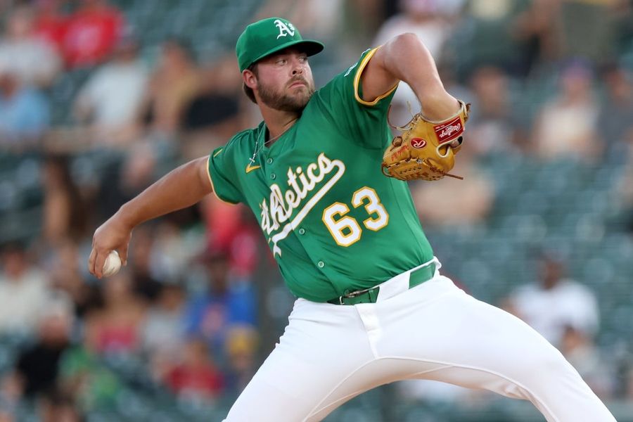 MLB: Texas Rangers at Athletics