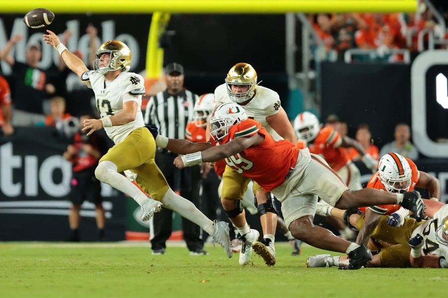 NCAA Football: Notre Dame at Miami