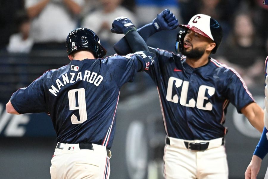 MLB: Texas Rangers at Cleveland Guardians