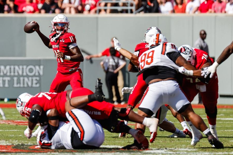 CJ Bailey aerial assault powers NC State offensive explosion vs. Campbell