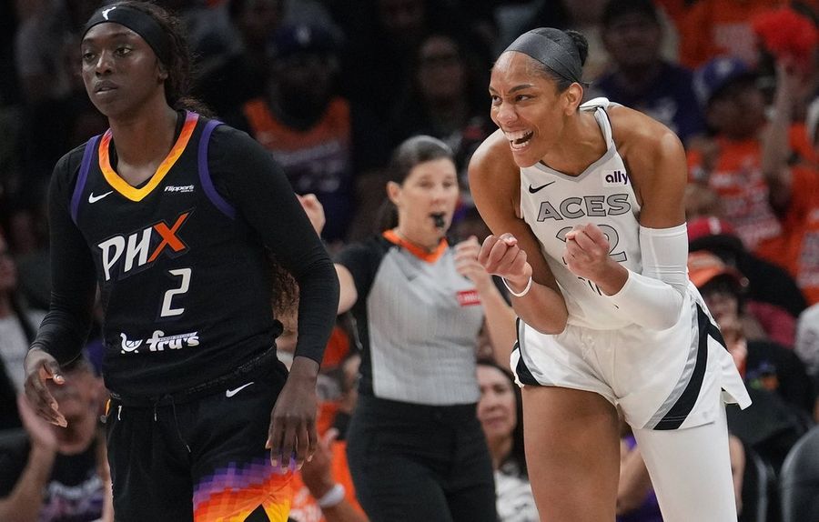 Aces on brink of historic Finals sweep, but Mercury standing firm