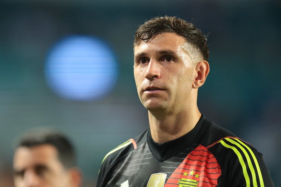 Argentina GK Emiliano Martinez completes training session
