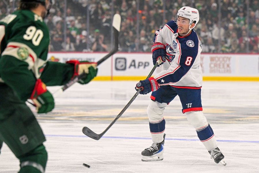 NHL: Columbus Blue Jackets at Minnesota Wild