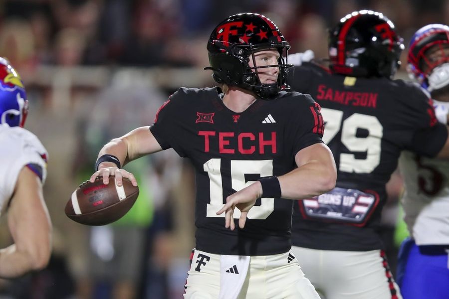 NCAA Football: Kansas at Texas Tech