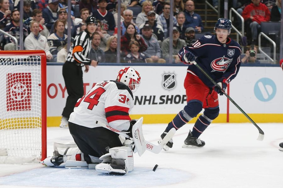 Dawson Mercer scores twice as Devils defeat Blue Jackets