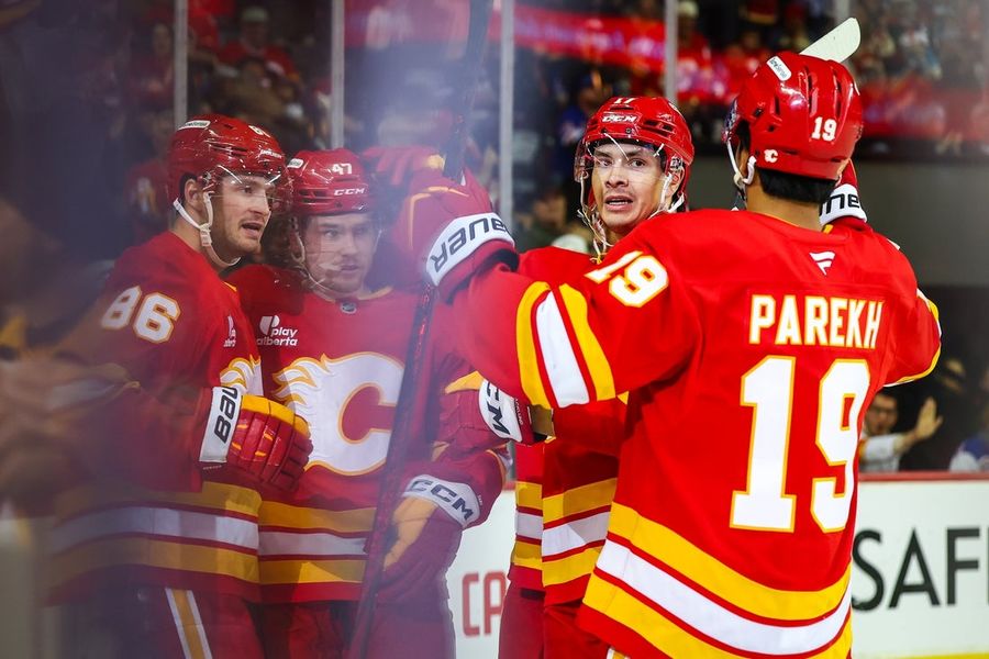 NHL: New York Rangers at Calgary Flames