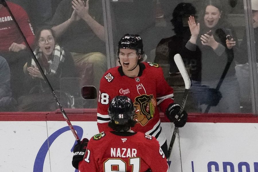 Connor Bedard's first hat trick sends Blackhawks past Senators