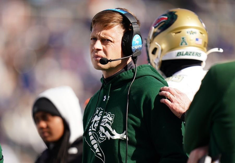 UAB removes interim tag, names Alex Mortensen as football coach