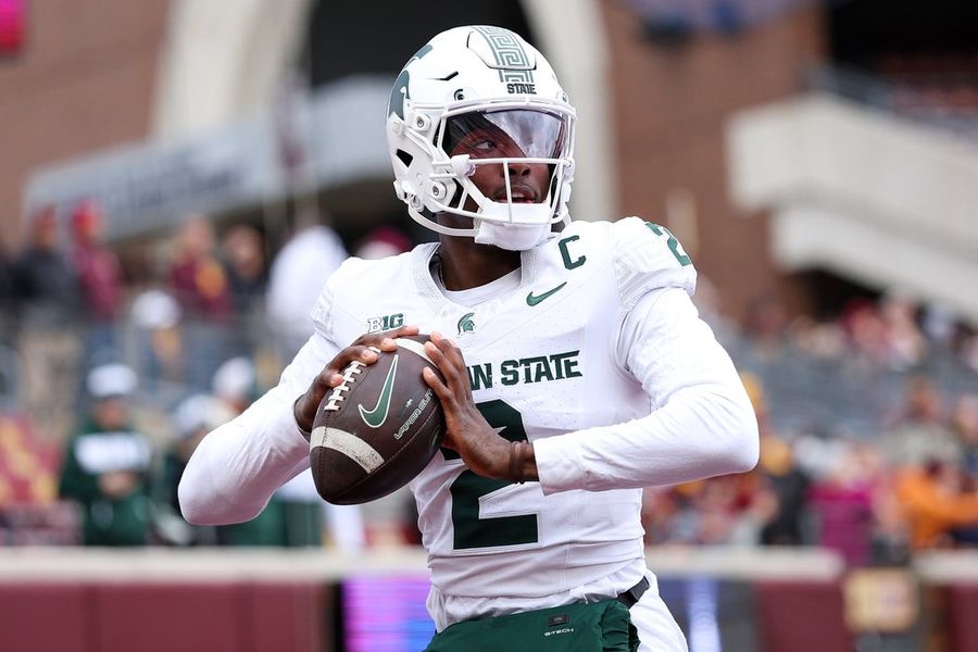 Michigan State QB Aidan Chiles entering transfer portal